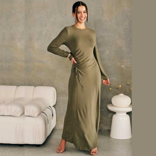 Mia Ruched Dress - Green