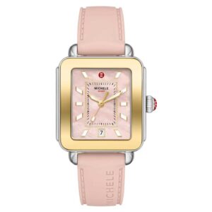 MICHELE Deco Sport Silicone Strap Watch