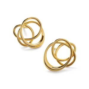 Monica Vinader Nura Wrap Stud Earrings