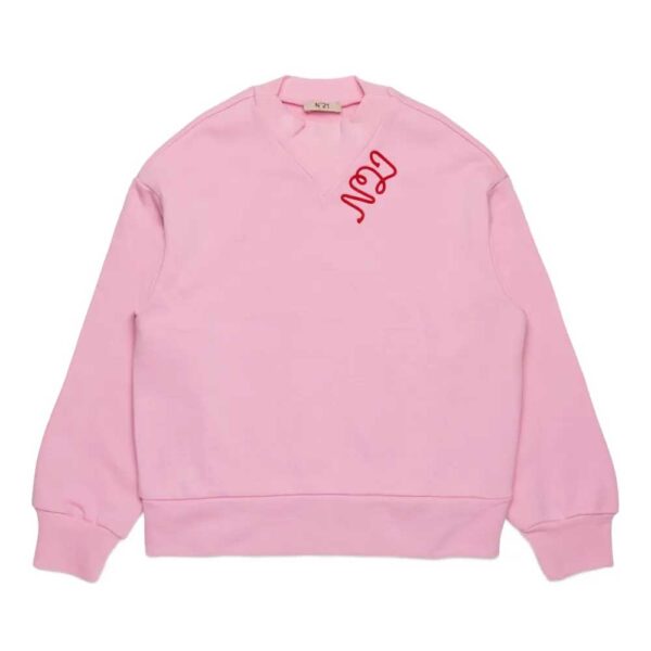 Nº21 Kids logo-patch sweatshirt