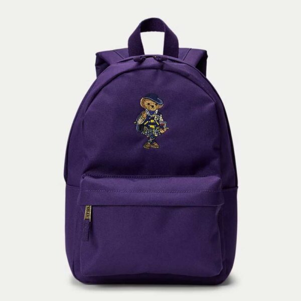 Polo Bear Small Backpack College Purple