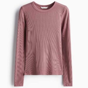 Ribbed Top Dusty pink