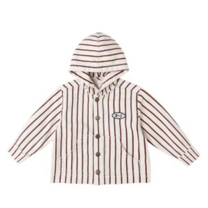 Rylee + Cru Sammy Stripe Hooded Workwear Jacket