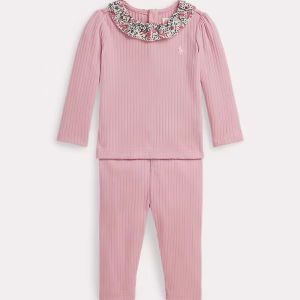 Ribbed Cotton Top & Legging Set