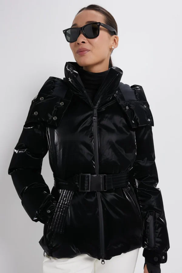 Perfect Moment Liquid Black Candice Ski Parka