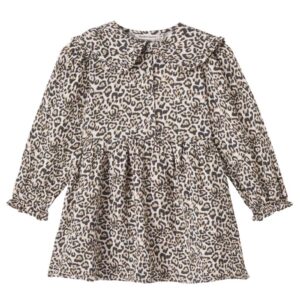 The New Society Nelia leopard-print cotton dress