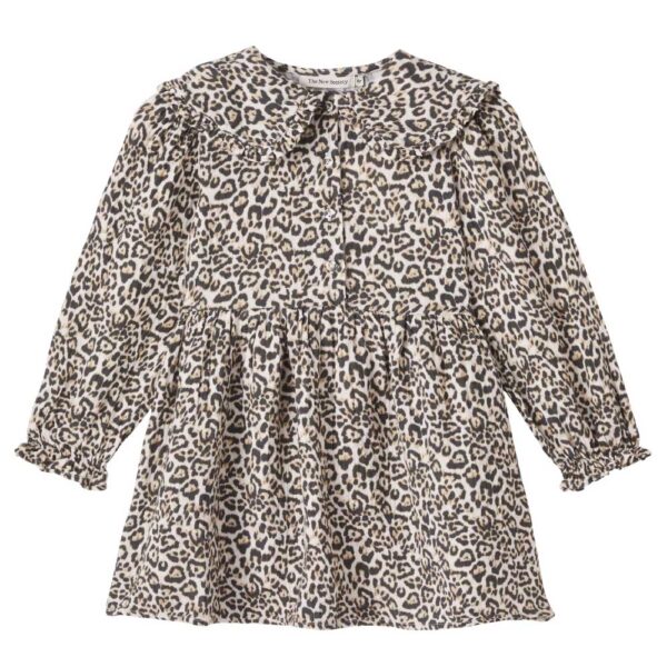 The New Society Nelia leopard-print cotton dress
