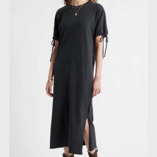 Treasure & Bond Drawstring Sleeve Knit Dress
