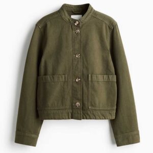 Twill Jacket Dark khaki green
