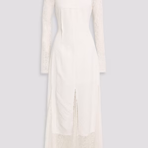 SIMKHAI Brinda corded lace and cloqué gown