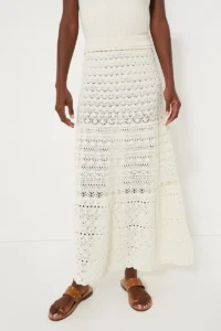 BA&SH Ecru Josh Maxi Skirt