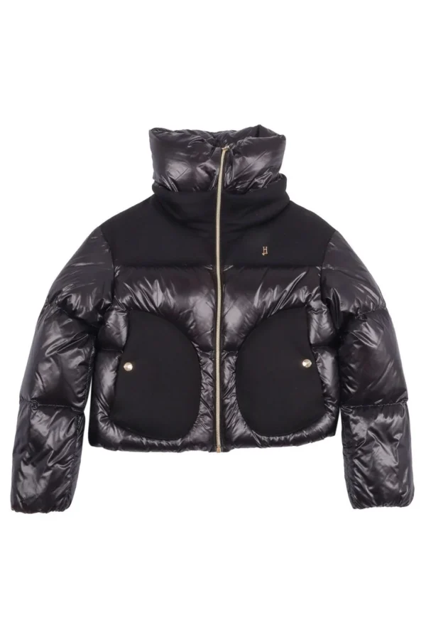 Herno Kids Logo Plaque High-Neck Cape
