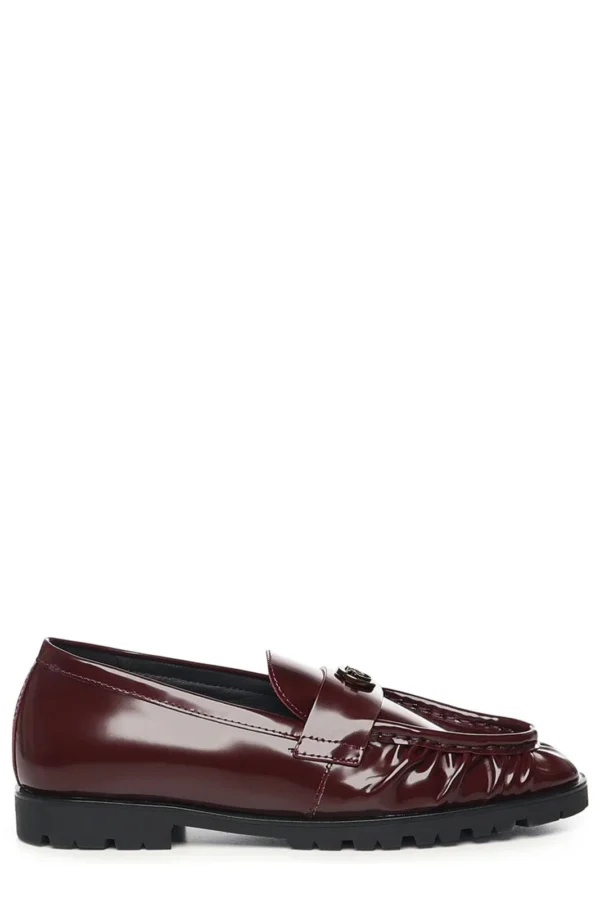 Pinko Logo Plaque Flat Shoes