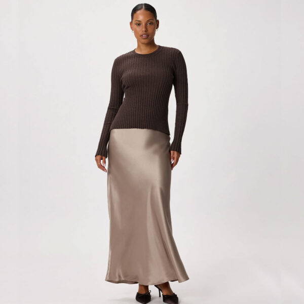 100% Washable Silk Maxi Skirt