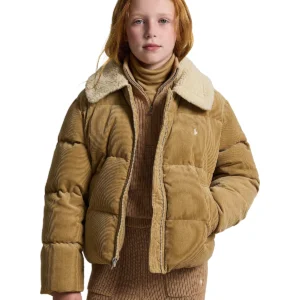 Polo Ralph Lauren Girls' Cotton Corduroy Down Jacket - Big Kid, Little Kid