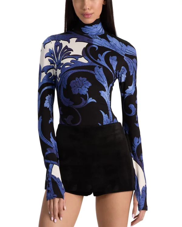 Alice and Olivia Delaina Turtleneck Top
