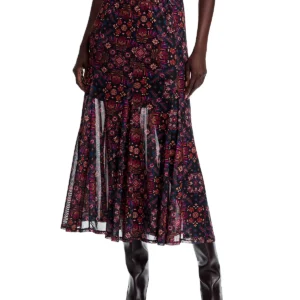 Johnny Was Mesh Midi Skirt