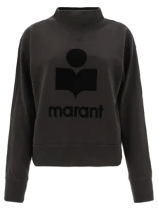 Isabel Marant Étoile Moby High Neck Logo Sweatshirt