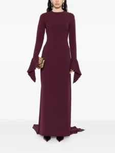 Solace London The Blake flared-sleeve maxi dress