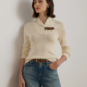 Lauren Ralph Lauren Women's Sabree Long Sleeve Buckle-Trim Sweater