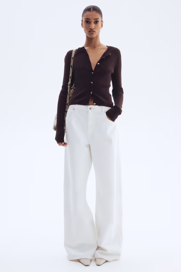 Rib-Knit Cardigan