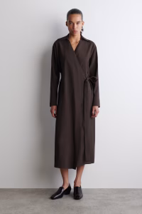 Modal Midi Wrap Dress