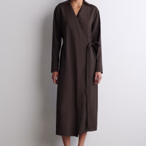 Modal Midi Wrap Dress