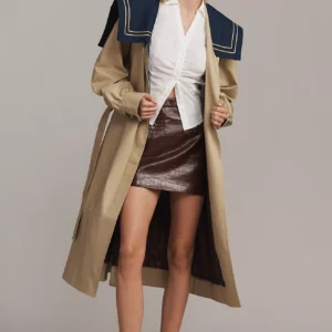 Damson Madder Ella Sailor Trench Coat