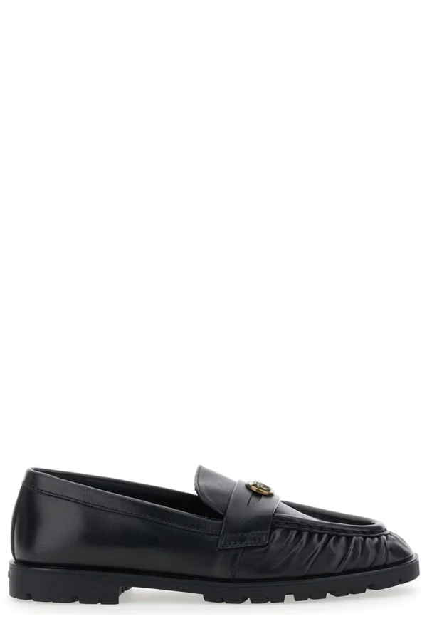 Pinko Logo Plaque Loafers