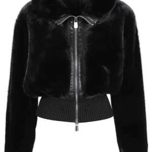 Pinko Faux Fur Bomber Jacket