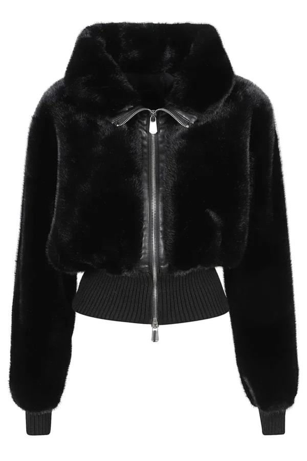 Pinko Faux Fur Bomber Jacket