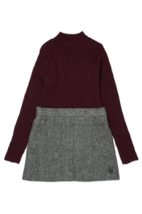 MAX&Co. Kids Two-Tone Knitted Dress