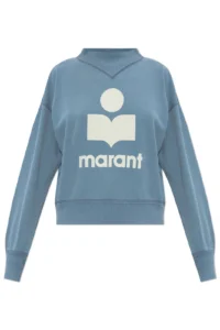 Isabel Marant Étoile Long-Sleeved Logo Printed Sweatshirt