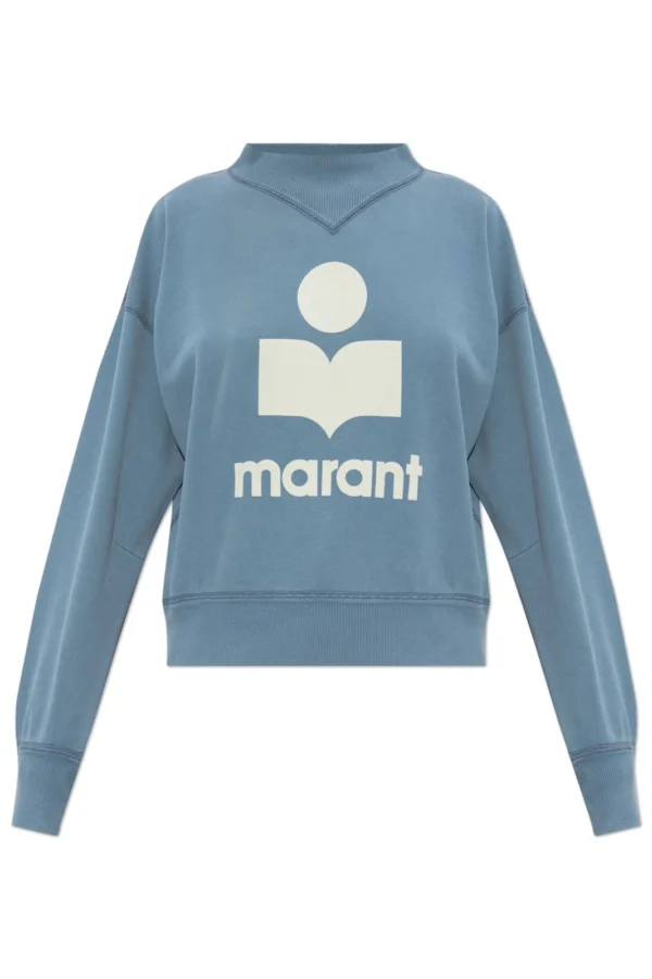 Isabel Marant Étoile Long-Sleeved Logo Printed Sweatshirt