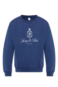 Sporty & Rich Logo Printed Crewneck Sweatshirt