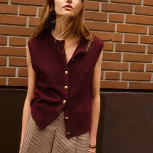 Fine-Knit Vest