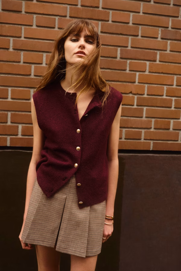 Fine-Knit Vest
