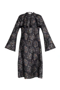 Ganni Floral Ruffle Dress
