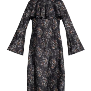 Ganni Floral Ruffle Dress
