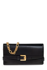 Balmain Shuffle Chain Crinkled Effect Wallet