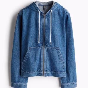 Hooded denim jacket