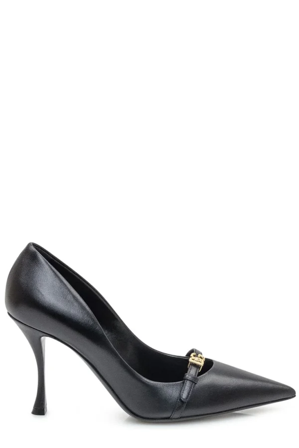 Dolce & Gabbana DG Logo Plaque Pointed Toe Pumps