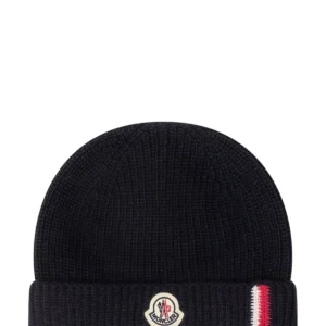 Moncler Enfant Tricolour Trimmed Beanie