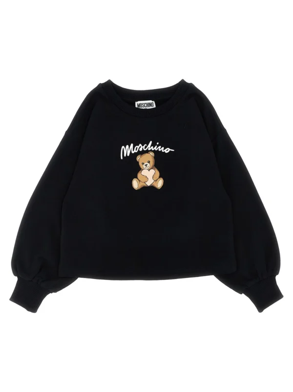 Moschino Kids Teddy Bear Printed Crewneck Sweatshirt