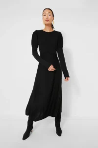 Pomander Place Black Brielle Sweater Dress