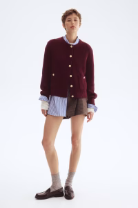 Rib-Knit Cardigan