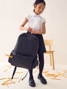 Black Quilted Backpack