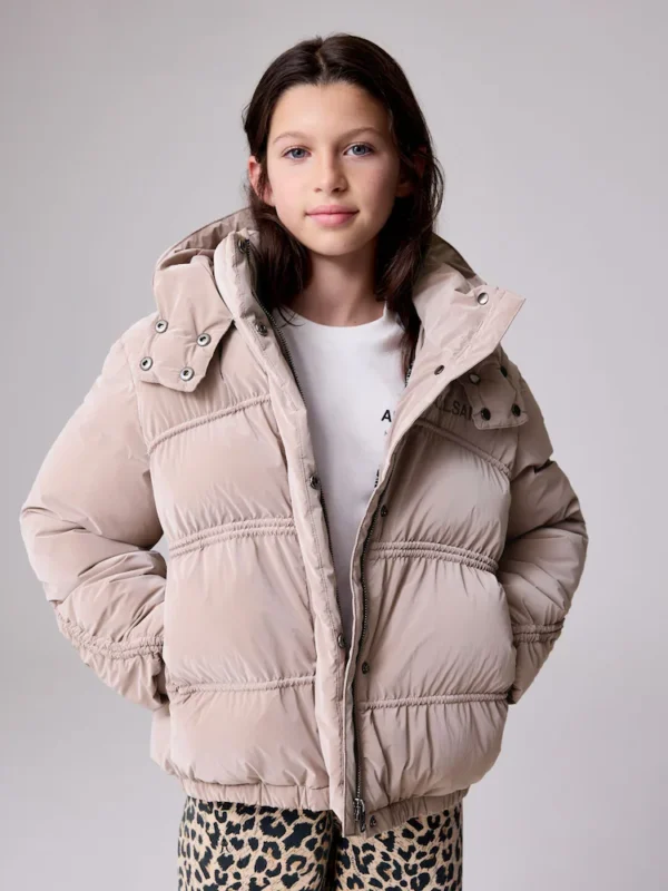 smALLSAINTS Pink Ruched Short Padded Coat