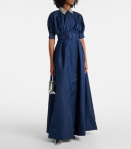 REBECCA VALLANCE Cielo embellished silk shirt dress