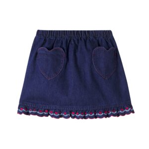 Bebe Organic Baby Tessa cotton denim skirt